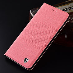 Funda de pano Cartera con Soporte H13P para Samsung Galaxy S21 Ultra 5G Rosa