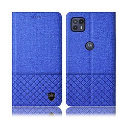 Funda de pano Cartera con Soporte H14P para Motorola Moto G50 5G Azul