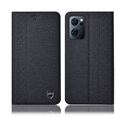 Funda de pano Cartera con Soporte H14P para OnePlus Nord CE 2 5G Negro