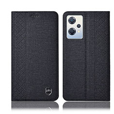 Funda de pano Cartera con Soporte H14P para OnePlus Nord CE 2 Lite 5G Negro