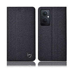 Funda de pano Cartera con Soporte H14P para OnePlus Nord N20 5G Negro