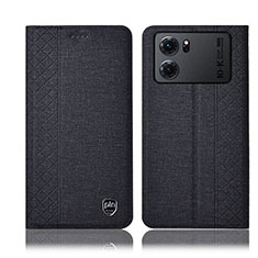 Funda de pano Cartera con Soporte H14P para Oppo K10 5G Negro