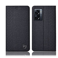 Funda de pano Cartera con Soporte H14P para Realme Q5i 5G Negro