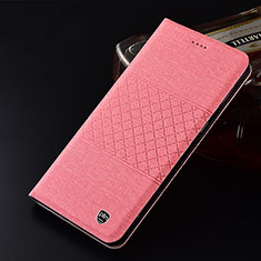 Funda de pano Cartera con Soporte H21P para Realme Narzo 30 5G Rosa