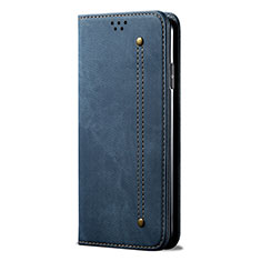 Funda de pano Cartera con Soporte L01 para Huawei P Smart (2020) Azul