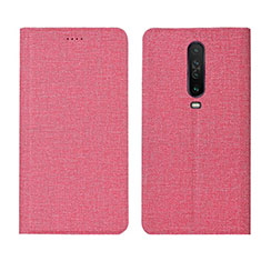 Funda de pano Cartera con Soporte L01 para Xiaomi Redmi K30 4G Rosa