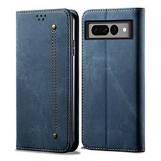 Funda de pano Cartera con Soporte para Google Pixel 7 Pro 5G Azul