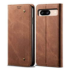 Funda de pano Cartera con Soporte para Google Pixel 8 5G Marron