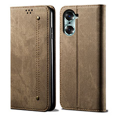 Funda de pano Cartera con Soporte para Huawei Honor 60 5G Caqui