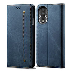 Funda de pano Cartera con Soporte para Huawei Honor 80 5G Azul