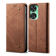 Funda de pano Cartera con Soporte para Huawei Nova 11 SE Marron