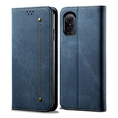 Funda de pano Cartera con Soporte para Huawei Nova 9 SE Azul