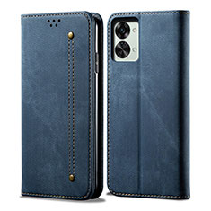 Funda de pano Cartera con Soporte para OnePlus Nord 2T 5G Azul