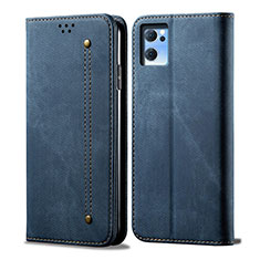 Funda de pano Cartera con Soporte para OnePlus Nord CE 2 5G Azul