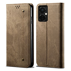 Funda de pano Cartera con Soporte para Oppo K11x 5G Caqui