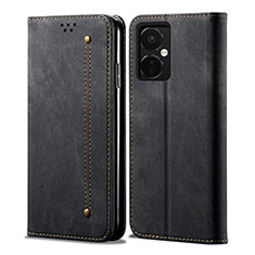 Funda de pano Cartera con Soporte para Oppo K11x 5G Negro