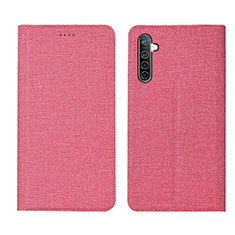 Funda de pano Cartera con Soporte para Oppo K5 Rosa