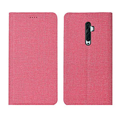 Funda de pano Cartera con Soporte para Oppo Reno2 Z Rosa