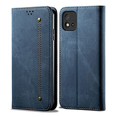 Funda de pano Cartera con Soporte para Realme C11 (2021) Azul