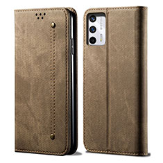 Funda de pano Cartera con Soporte para Realme GT 5G Caqui