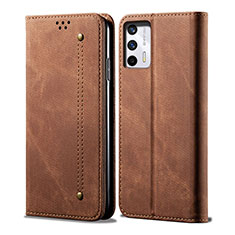 Funda de pano Cartera con Soporte para Realme GT 5G Marron