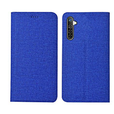 Funda de pano Cartera con Soporte para Realme X2 Azul