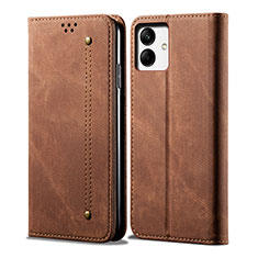 Funda de pano Cartera con Soporte para Samsung Galaxy A05 Marron