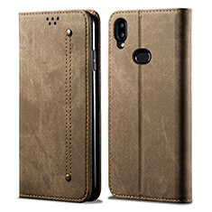 Funda de pano Cartera con Soporte para Samsung Galaxy A10s Caqui