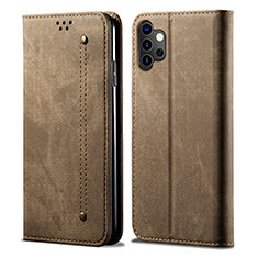 Funda de pano Cartera con Soporte para Samsung Galaxy A32 5G Caqui