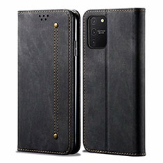 Funda de pano Cartera con Soporte para Samsung Galaxy S10 Lite Negro