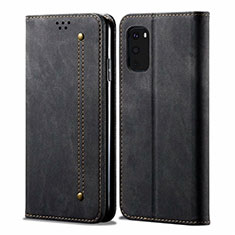 Funda de pano Cartera con Soporte para Samsung Galaxy S20 FE 4G Negro