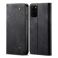 Funda de pano Cartera con Soporte para Samsung Galaxy S20 Plus 5G Negro