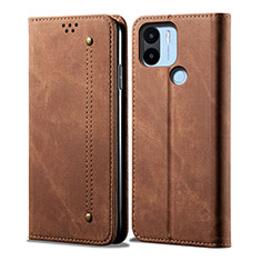 Funda de pano Cartera con Soporte para Xiaomi Redmi A2 Marron