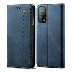 Funda de pano Cartera con Soporte para Xiaomi Redmi K30S 5G Azul