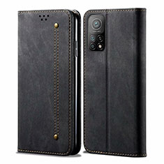 Funda de pano Cartera con Soporte para Xiaomi Redmi K30S 5G Negro