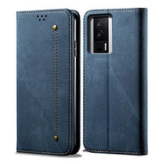 Funda de pano Cartera con Soporte para Xiaomi Redmi K60 5G Azul