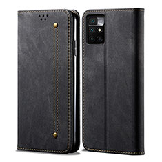 Funda de pano Cartera con Soporte para Xiaomi Redmi Note 11 4G (2021) Negro