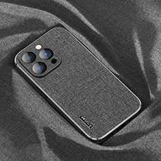 Funda de Pano Silicona Ultrafina Goma Carcasa AT1 para Apple iPhone 14 Pro Max Negro