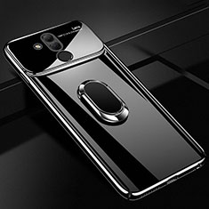 Funda Dura Plastico Rigida Carcasa Espejo 360 Grados con Magnetico Anillo de dedo Soporte para Huawei Mate 20 Lite Negro