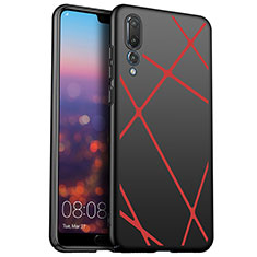 Funda Dura Plastico Rigida Carcasa Line para Huawei P20 Pro Rojo