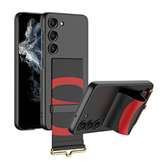 Funda Dura Plastico Rigida Carcasa Mate AC1 para Samsung Galaxy S23 Plus 5G Rojo y Negro