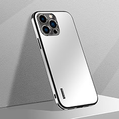 Funda Dura Plastico Rigida Carcasa Mate AT1 para Apple iPhone 15 Pro Max Blanco