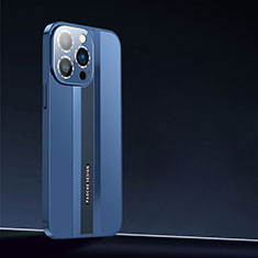 Funda Dura Plastico Rigida Carcasa Mate AT2 para Apple iPhone 15 Pro Azul