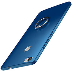 Funda Dura Plastico Rigida Carcasa Mate con Anillo de dedo Soporte A01 para Huawei Honor Note 8 Azul