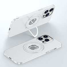 Funda Dura Plastico Rigida Carcasa Mate con Mag-Safe Magnetic JB1 para Apple iPhone 15 Pro Max Blanco