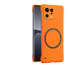 Funda Dura Plastico Rigida Carcasa Mate con Mag-Safe Magnetic P01 para Xiaomi Mi 13 5G Naranja