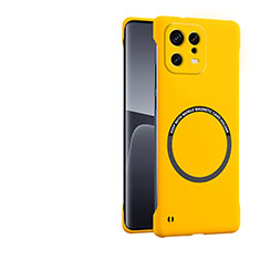 Funda Dura Plastico Rigida Carcasa Mate con Mag-Safe Magnetic P01 para Xiaomi Mi 13 Pro 5G Amarillo