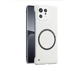 Funda Dura Plastico Rigida Carcasa Mate con Mag-Safe Magnetic para Xiaomi Mi 13 5G Blanco