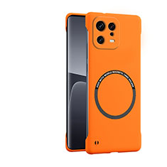 Funda Dura Plastico Rigida Carcasa Mate con Mag-Safe Magnetic para Xiaomi Mi 13 5G Naranja