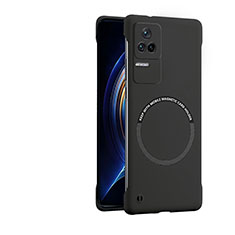 Funda Dura Plastico Rigida Carcasa Mate con Mag-Safe Magnetic para Xiaomi Redmi K50 Pro 5G Negro